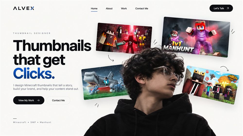 Anshraj Yadav portfolio — "Thumbnails that get Clicks."